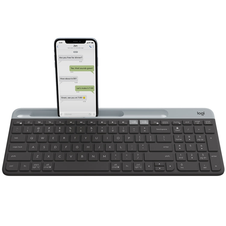 Logitech K580 Dual Modes Thin and Light Multi-device Wireless Keyboard with Phone Holder (Black) - Computer & Networking by Logitech | Online Shopping UK | buy2fix