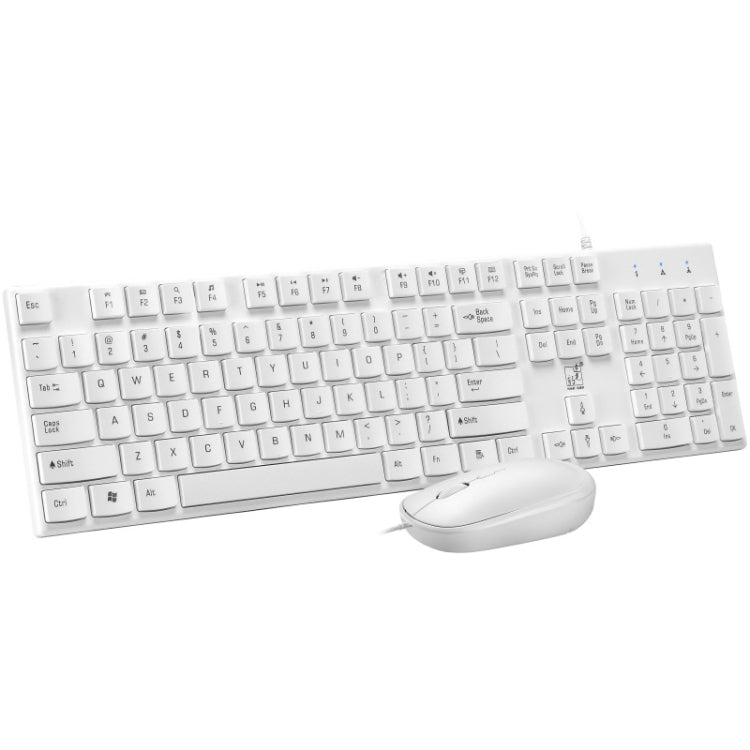 ZGB S600 Chocolate Candy Color Wired USB Keyboard Mouse Set (White) - Wired Keyboard by Chasing Leopard | Online Shopping UK | buy2fix