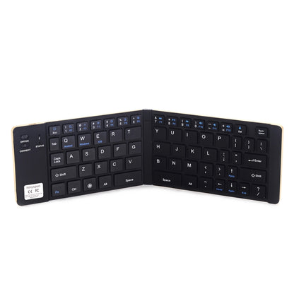 GK228 Ultra-thin Foldable Bluetooth V3.0 Keyboard, Built-in Holder, Support Android / iOS / Windows System (Black) - Wireless Keyboard by buy2fix | Online Shopping UK | buy2fix