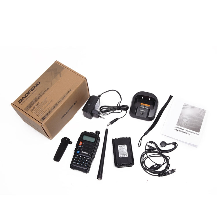 Baofeng BF-UV5R Plus S9 FM Interphone Handheld Walkie Talkie, EU Plug(Red) - Consumer Electronics by BAOFENG | Online Shopping UK | buy2fix