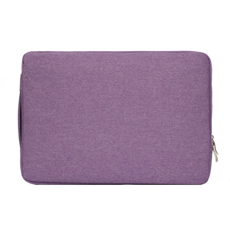 13.3 inch Universal Fashion Soft Laptop Denim Bags Portable Zipper Notebook Laptop Case Pouch for MacBook Air / Pro, Lenovo and other Laptops, Size: 35.5x26.5x2cm (Purple) - 13.3 inch by buy2fix | Online Shopping UK | buy2fix