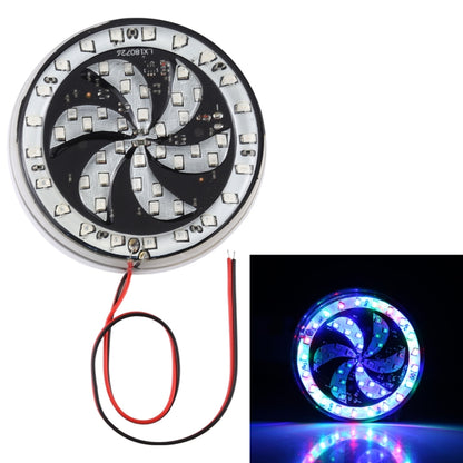 65 LEDs SMD 2835 Motorcycle Modified Windmill Angel Eyes RGB Light Fire Wheel Light Styling Flash Atmosphere Lamp, Diameter: 8.3cm, DC 12V - Ornamental Parts by buy2fix | Online Shopping UK | buy2fix