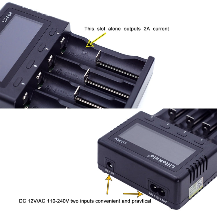 LiitoKala Lii-PD4 Nickel-hydrogen Battery Charger for Li-ion / IMR LiFePO4 26650，21700，20700, 18650, 18490, 18350, 17670, 17500, 16340(RCR123), 14500, 10440 - Consumer Electronics by buy2fix | Online Shopping UK | buy2fix