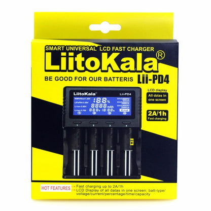 LiitoKala Lii-PD4 Nickel-hydrogen Battery Charger for Li-ion / IMR LiFePO4 26650，21700，20700, 18650, 18490, 18350, 17670, 17500, 16340(RCR123), 14500, 10440 - Consumer Electronics by buy2fix | Online Shopping UK | buy2fix