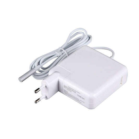 18.5V 4.6A 85W 5 Pin L Style MagSafe 1 Power Charger for Apple Macbook A1222 / A1290/ A1343, Length: 1.7m, EU Plug(White) - Cable & Adapter by buy2fix | Online Shopping UK | buy2fix