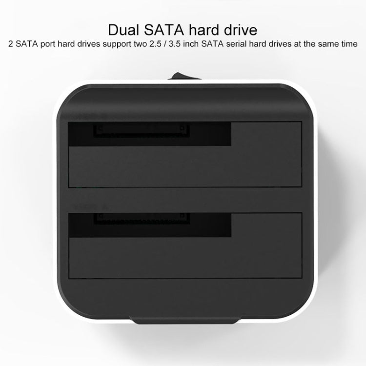 Blueendless 2.5 / 3.5 inch SATA USB 3.0 2 Bay Hard Drive Dock (US Plug) - HDD Enclosure by Blueendless | Online Shopping UK | buy2fix