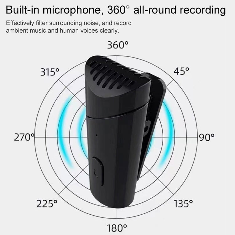 MY-M6 USB-C / Type-C Port Portable Smart Noise Reduction 2.4GHz Wireless Microphone with Clip - Consumer Electronics by buy2fix | Online Shopping UK | buy2fix