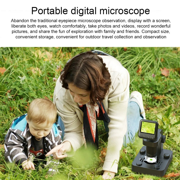 APEXEL MS003 Outdoor Portable HD Digital Microscope with Base - Consumer Electronics by APEXEL | Online Shopping UK | buy2fix