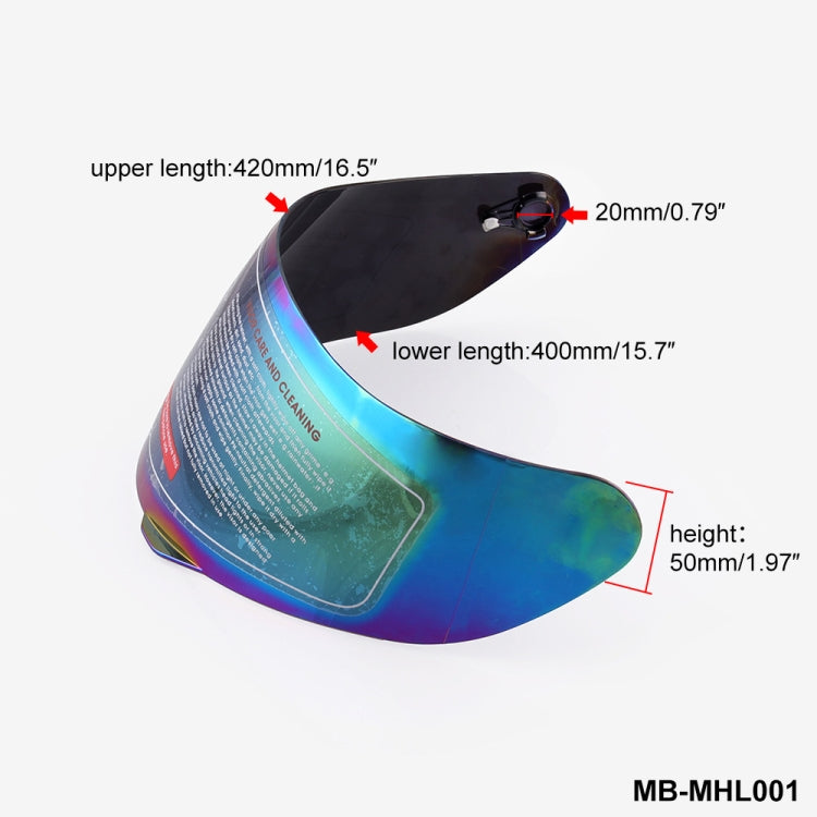 MB-MHL001 Motorcycle Helmet Shield Glasses Helmet Lens Full Face Visor Helmet Visor for AGV K3-SV K5(Colour) - Helmets by buy2fix | Online Shopping UK | buy2fix