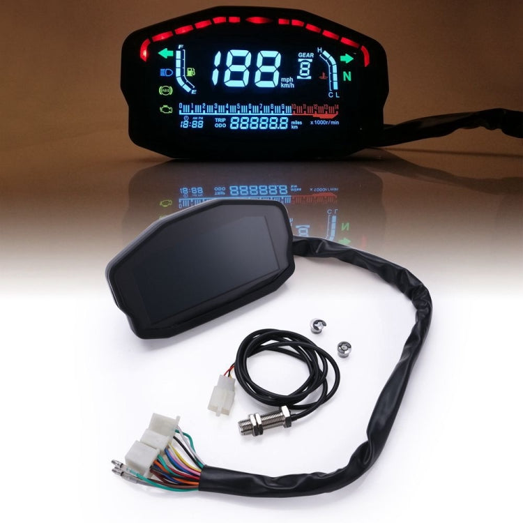 Speedpark Universal Motorcycle Modified LCD Speedometer Digital Backlight Odometer - In Car by Speedpark | Online Shopping UK | buy2fix