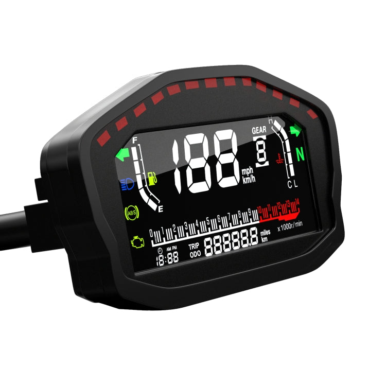 CS-1089A1 Motorcycle Modified Multi-function LCD Color Screen Odometer Tachometer - Electrical Instruments by buy2fix | Online Shopping UK | buy2fix