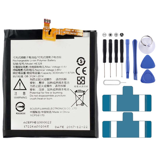 HE328 for Nokia 8 Li-ion Polymer Battery - For Nokia by buy2fix | Online Shopping UK | buy2fix