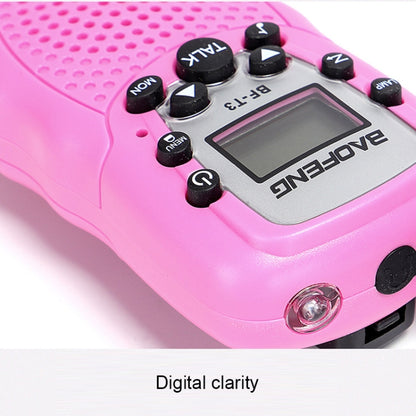 2 PCS BaoFeng BF-T3 1W Children Single Band Radio Handheld Walkie Talkie with Monitor Function, UK Plug - Consumer Electronics by BAOFENG | Online Shopping UK | buy2fix
