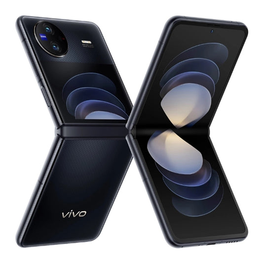 vivo X Flip 5G, 50MP Camera, 12GB+512GB, Dual Back Cameras, Side Fingerprint Identification, 4400mAh Battery, 6.74 inch + 3.0 inch Android 13.0 OriginOS 3 Qualcomm Snapdragon 8+ Gen1 Octa Core up to 3.0GHz, NFC, OTG, Network: 5G (Black) - vivo by vivo | Online Shopping UK | buy2fix