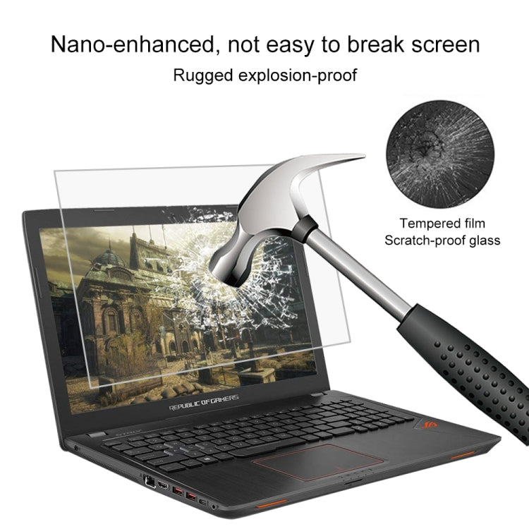 Laptop Screen HD Tempered Glass Protective Film for ASUS ROG GL553VE 15.6 inch -  by buy2fix | Online Shopping UK | buy2fix