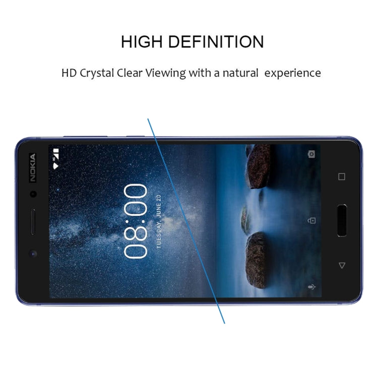 Full Glue Full Cover Screen Protector Tempered Glass film for Nokia 5.1 Plus / X5 - Nokia Tempered Glass by buy2fix | Online Shopping UK | buy2fix