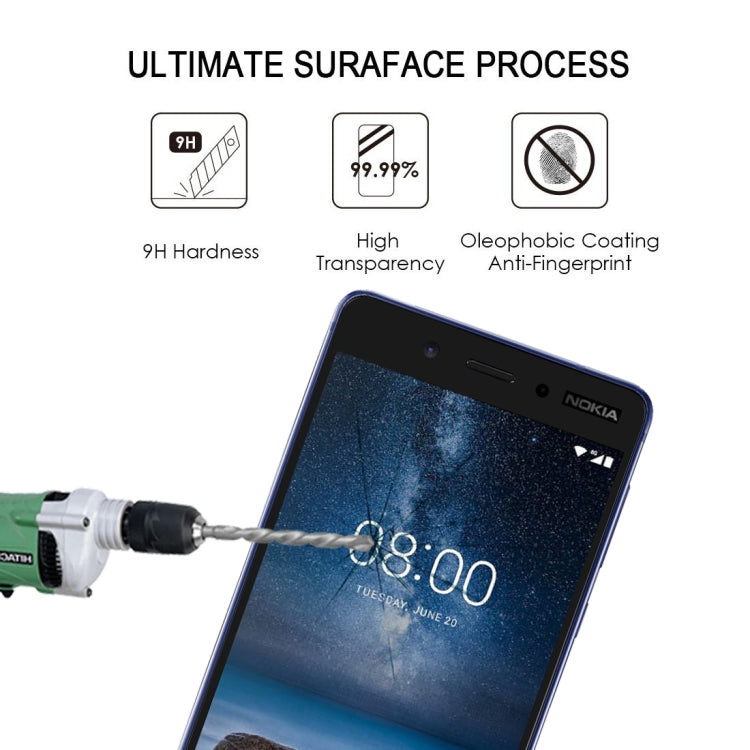 Full Glue Full Cover Screen Protector Tempered Glass film for Nokia 5.1 Plus / X5 - Nokia Tempered Glass by buy2fix | Online Shopping UK | buy2fix