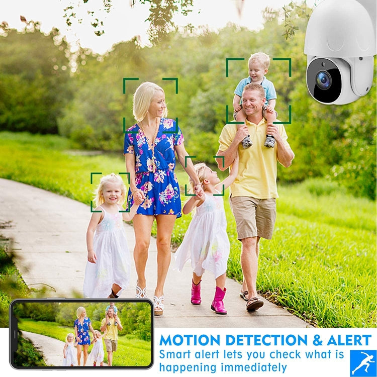 Tuya QX45 1080P Full HD IP65 Waterproof 2.4G Wireless IP Camera, Support Motion Detection & Two-way Audio & Night Vision & TF Card, US Plug - Security by buy2fix | Online Shopping UK | buy2fix