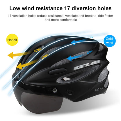 GUB K80 Plus Bike Helmet With Visor And Goggles(Titanium Color) - Protective Helmet & Masks by GUB | Online Shopping UK | buy2fix