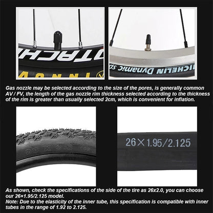 PROMEND 27.5 x 1.95 AV Mountain Bike Butyl Pneumatic Inner Tube - Outdoor & Sports by PROMEND | Online Shopping UK | buy2fix