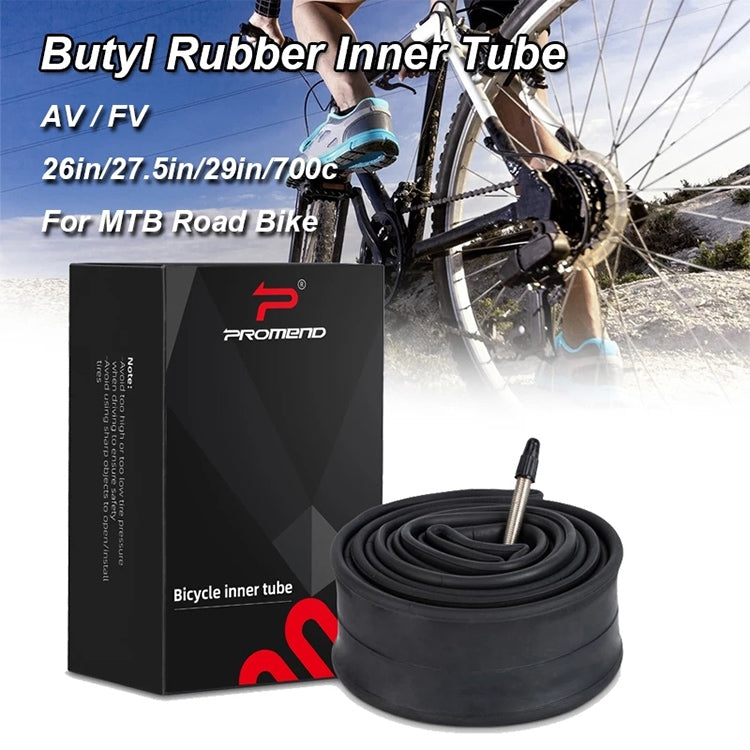 PROMEND 27.5 x 1.95 AV Mountain Bike Butyl Pneumatic Inner Tube - Outdoor & Sports by PROMEND | Online Shopping UK | buy2fix