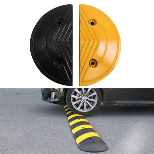 Pair Of Special Round Heads For Rubber Speed Bumps, Diameter: 30cm - Speed Bumps by buy2fix | Online Shopping UK | buy2fix