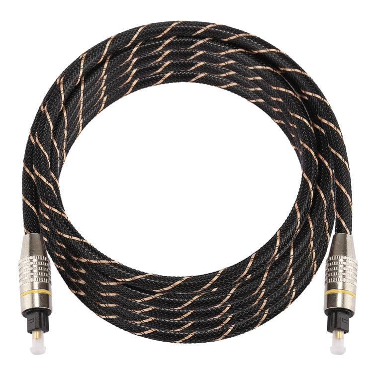 3m OD6.0mm Gold Plated Metal Head Woven Net Line Toslink Male to Male Digital Optical Audio Cable - Audio Optical Cables by buy2fix | Online Shopping UK | buy2fix