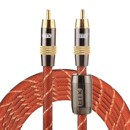 EMK TZ/A 3m OD8.0mm Gold Plated Metal Head RCA to RCA Plug Digital Coaxial Interconnect Cable Audio / Video RCA Cable - RCA Cable by EMK | Online Shopping UK | buy2fix