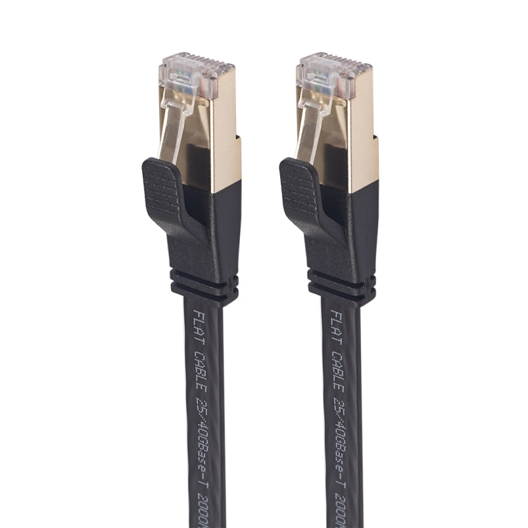 CAT8-2 Double Shielded CAT8 Flat Network LAN Cable, Length: 1m - Lan Cable and Tools by buy2fix | Online Shopping UK | buy2fix