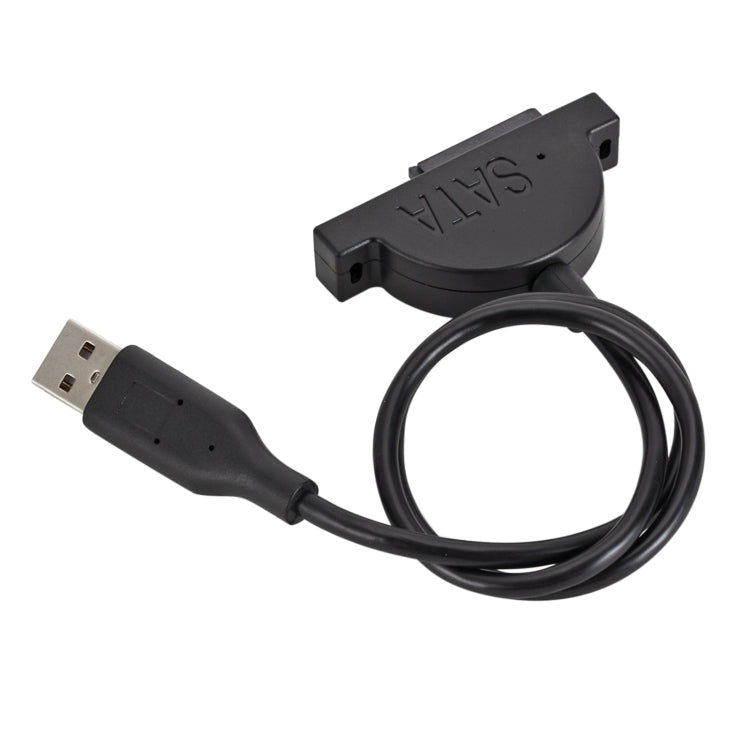 Slim SATA 13 Pin Female to USB 2.0 Adapter Converter Cable for Laptop ODD CD DVD Optical Drive, Cable Length: about 45cm - eSATA & SATA & IDE by buy2fix | Online Shopping UK | buy2fix