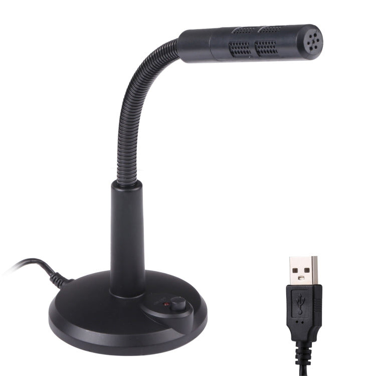 M-309 USB Drive-free Computer Microphone(Black) - Microphone by buy2fix | Online Shopping UK | buy2fix