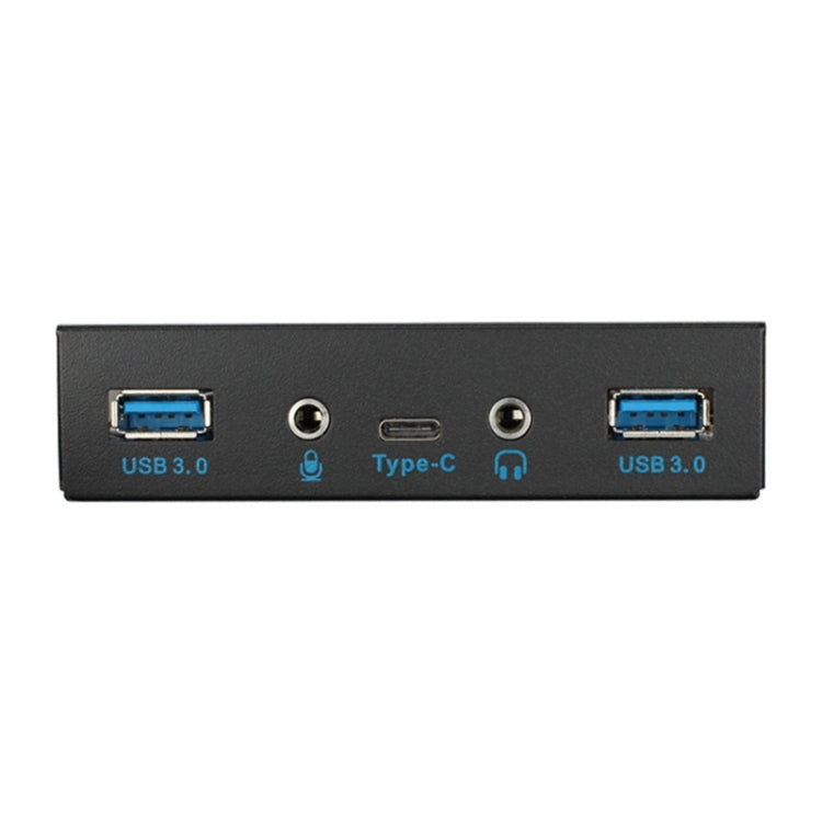 2 x USB 3.0 + HD Audio + USB-C / Type-C Floppy Drive Front Panel - USB 3.0 by buy2fix | Online Shopping UK | buy2fix