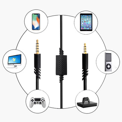 ZS0179 Gaming Headphone Audio Cable for Logitech ASTRO A10 A40, PS4, Cable Length: 2m - Computer & Networking by buy2fix | Online Shopping UK | buy2fix