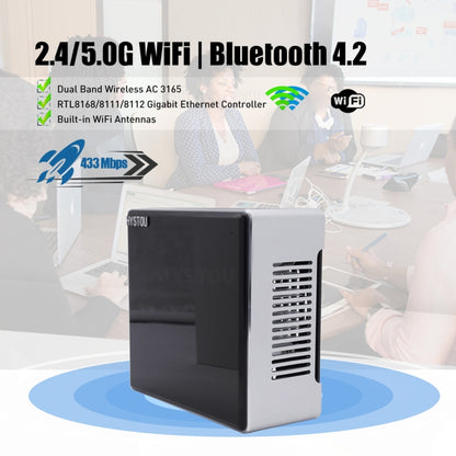 HYSTOU M5 Windows 7/8/10 / WES7/10/Linux System Mini PC, Intel Core i7-1065G7 Quad Core 8 Threads up to 3.9GHz, 32GB RAM+512GB SSD, UK Plug - Windows Mini PCs by HYSTOU | Online Shopping UK | buy2fix