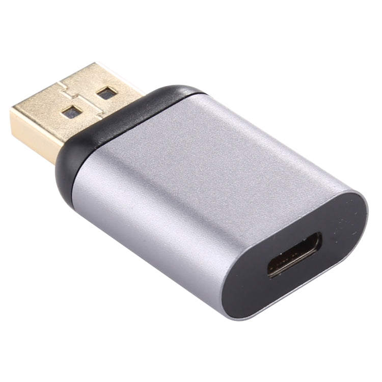 Type-C / USB-C Female to Big DP Male Aluminium Alloy Adapter (Silver) - Computer & Networking by buy2fix | Online Shopping UK | buy2fix