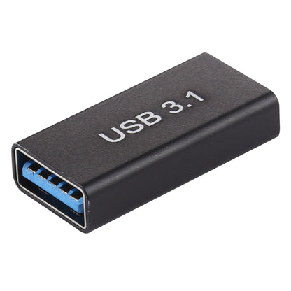 Type-C / USB-C Female to USB 3.0 Female Aluminium Alloy Adapter (Black) - Computer & Networking by buy2fix | Online Shopping UK | buy2fix