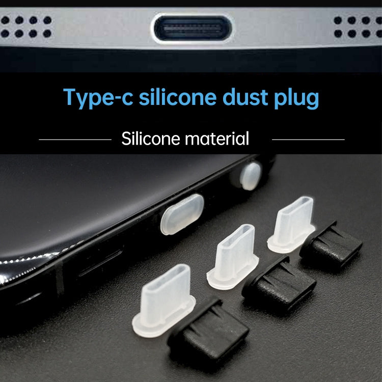 20 PCS Silicone Anti-Dust Plugs for USB-C / Type-C Port(Black) - Computer & Networking by buy2fix | Online Shopping UK | buy2fix