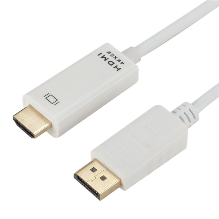 4K x 2K DP to HDMI Converter Cable, Cable Length: 1.8m(White) -  by buy2fix | Online Shopping UK | buy2fix