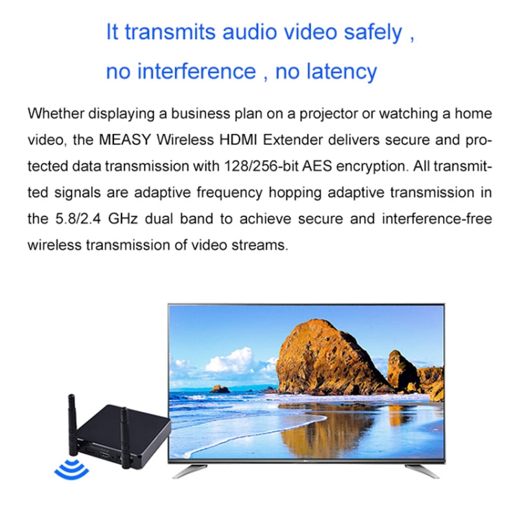 Measy FHD686-2 Full HD 1080P 3D 2.4GHz / 5.8GHz Wireless HD Multimedia Interface Extender 1 Transmitter + 2 Receiver, Transmission Distance: 200m(UK Plug) - Set Top Box & Accessories by Measy | Online Shopping UK | buy2fix