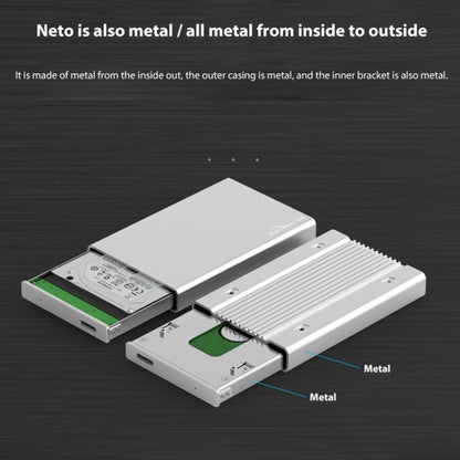 Blueendless U23Q SATA 2.5 inch Micro B Interface HDD Enclosure with USB-C / Type-C to USB-C / Type-C Cable, Support Thickness: 1cm or less - HDD Enclosure by buy2fix | Online Shopping UK | buy2fix