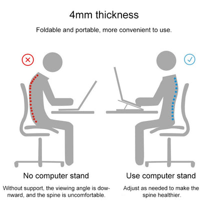 General-purpose Increased Heat Dissipation For Laptops Holder, Style: with Mobile Phone Holder with Rotation (White) - Computer & Networking by buy2fix | Online Shopping UK | buy2fix