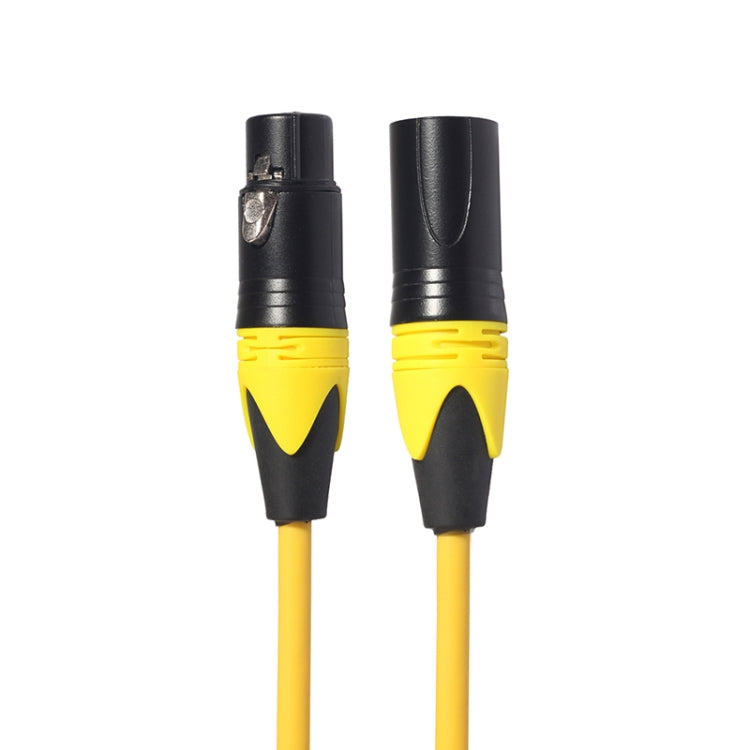 XRL Male to Female Microphone Mixer Audio Cable, Length: 1.8m (Yellow) - Consumer Electronics by buy2fix | Online Shopping UK | buy2fix