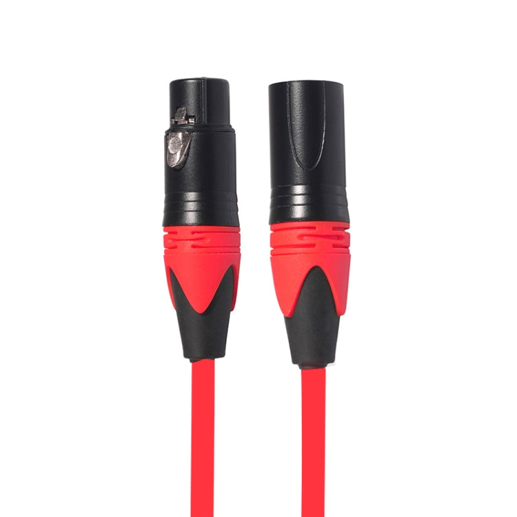 XRL Male to Female Microphone Mixer Audio Cable, Length: 3m (Red) - Consumer Electronics by buy2fix | Online Shopping UK | buy2fix