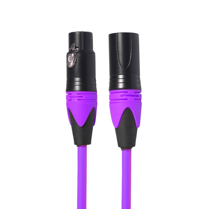 XRL Male to Female Microphone Mixer Audio Cable, Length: 5m (Purple) - Consumer Electronics by buy2fix | Online Shopping UK | buy2fix