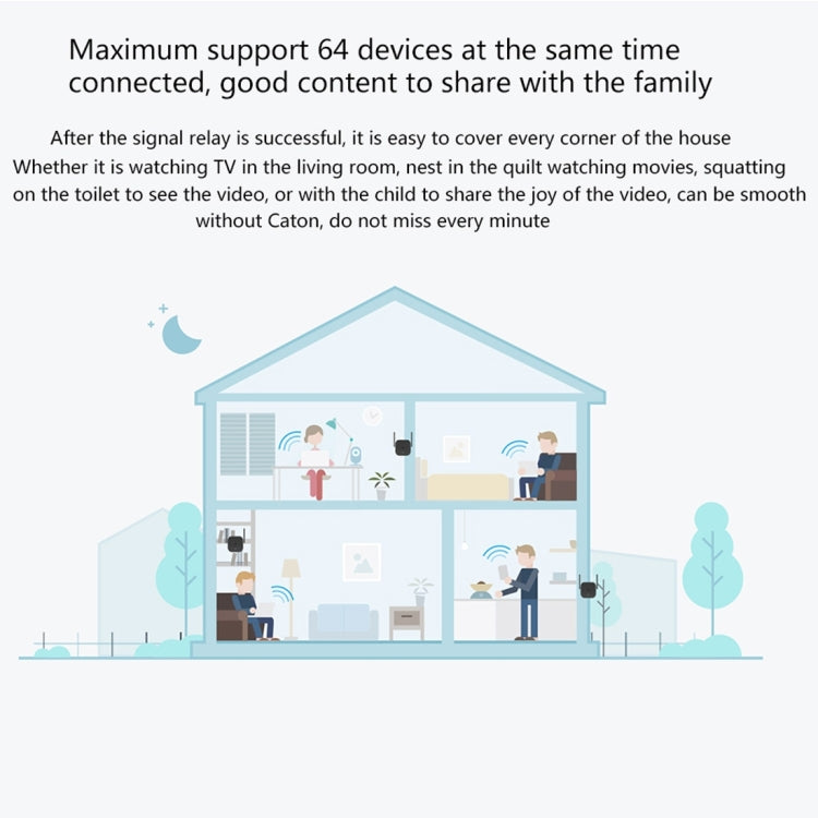 Original Xiaomi Mi WiFi Amplifier Pro 300Mbps WiFi Smart Extender Router with 2x2 External Antennas, US Plug(Black) -  by Xiaomi | Online Shopping UK | buy2fix