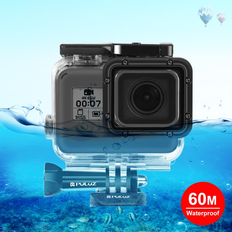 PULUZ for GoPro HERO(2018) / HERO7 Black /6 /5 60m Underwater Waterproof Housing Diving Protective Case with Buckle Basic Mount & Screw - Waterproof Cases by PULUZ | Online Shopping UK | buy2fix