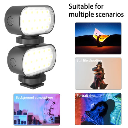 PULUZ Live Broadcast Video RGB LED Light Photography Beauty Selfie Fill Light(Black) - Consumer Electronics by PULUZ | Online Shopping UK | buy2fix