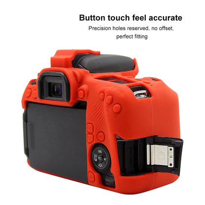 PULUZ Soft Silicone Protective Case for Canon EOS 77D(Red) - Protective Case by PULUZ | Online Shopping UK | buy2fix