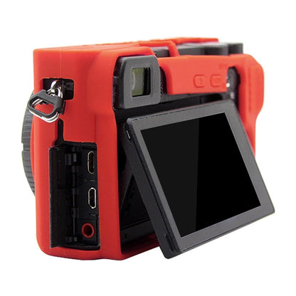 PULUZ Soft Silicone Protective Case for Sony ILCE-6500(Red) - Protective Case by PULUZ | Online Shopping UK | buy2fix