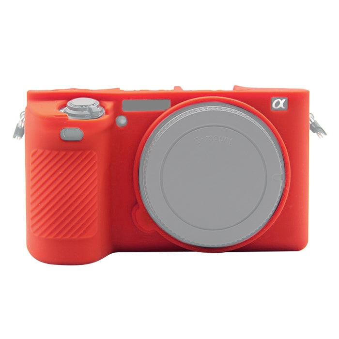 PULUZ Soft Silicone Protective Case for Sony ILCE-6500(Red) - Protective Case by PULUZ | Online Shopping UK | buy2fix